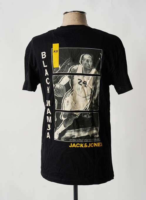 T-shirt noir JACK & JONES pour homme