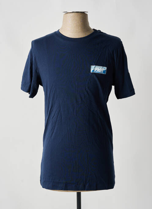 T-shirt bleu JACK & JONES pour homme