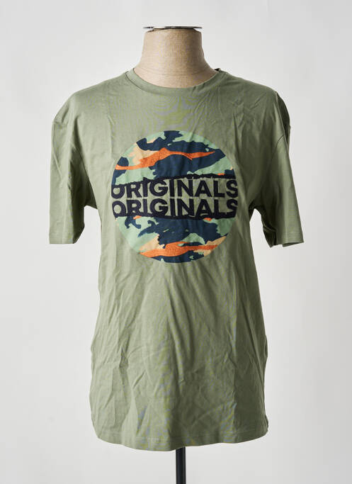 T-shirt vert JACK & JONES pour homme
