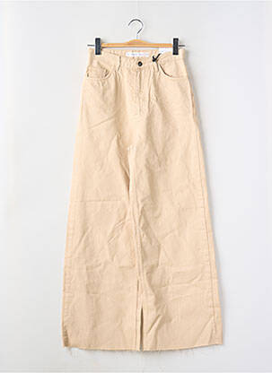 Jeans coupe large beige SUBDUED femme