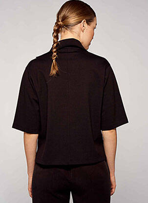 Polo noir YUGEN femme