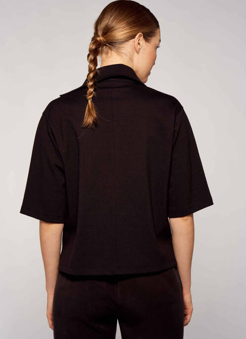 Polo noir YUGEN pour femme