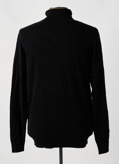 Pull col roulé noir PETROL INDUSTRIES pour homme