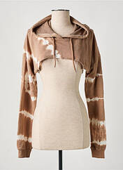 Sweat-shirt à capuche marron TALLY WEIJL pour femme seconde vue