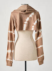 Sweat-shirt à capuche marron TALLY WEIJL pour femme seconde vue