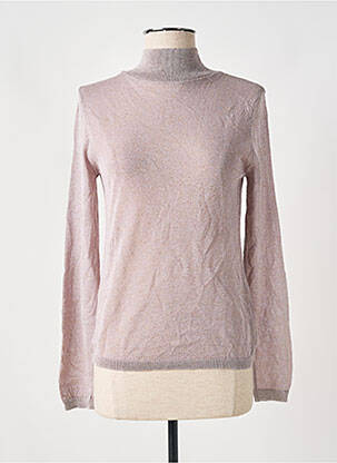 Pull col roulé rose MANGO femme