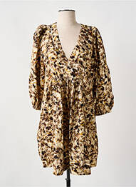 Robe mi-longue beige MANGO femme