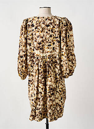 Robe mi-longue beige MANGO femme