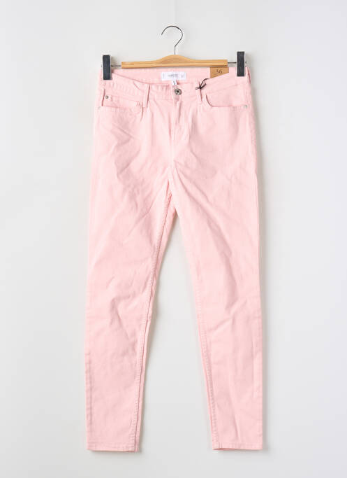 Pantalon slim rose MANGO pour femme