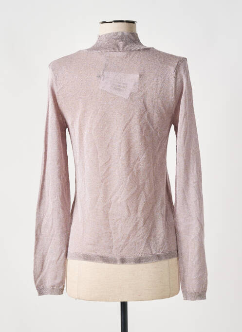 Pull col roulé rose MANGO pour femme