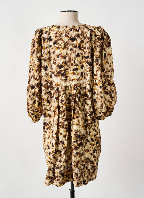 Robe mi-longue beige MANGO pour femme