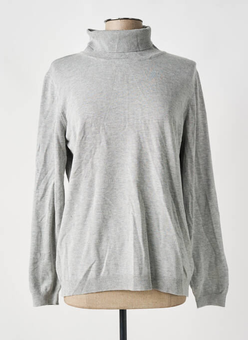 Pull col roulé gris MORE & MORE pour femme