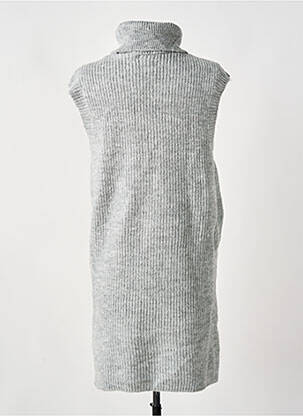 Pull col roulé gris ONLY femme