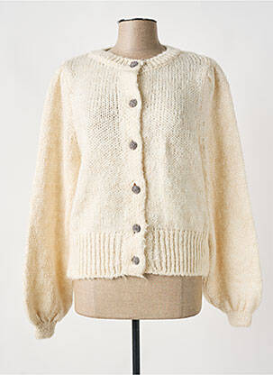 Gilet manches longues beige ONLY femme