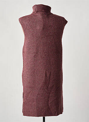 Pull col roulé violet ONLY femme