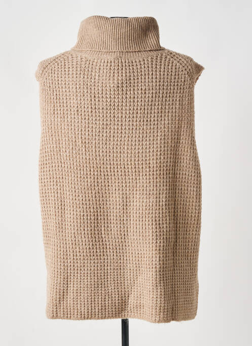 Pull col roulé beige STREET ONE pour femme