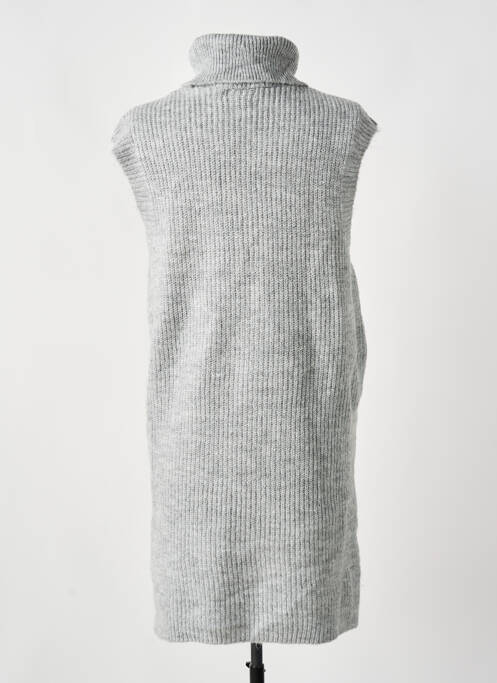 Pull col roulé gris ONLY pour femme