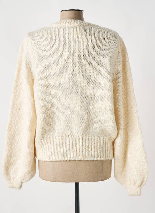 Gilet manches longues beige ONLY pour femme