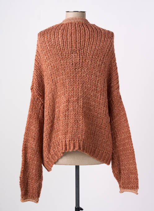 Gilet manches longues marron MILLENIUM pour femme