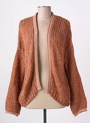 Gilet manches longues marron MILLENIUM pour femme seconde vue
