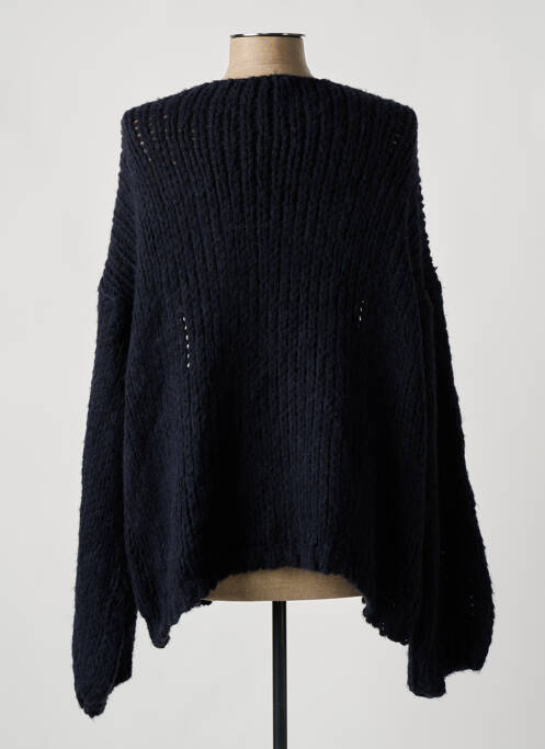 Gilet manches longues bleu BELLITA pour femme