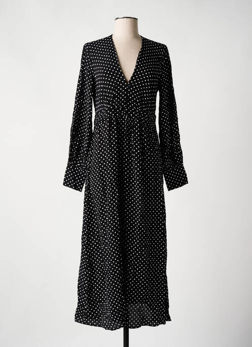 Robe longue noir MANGO pour femme