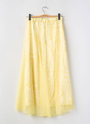 Jupe longue jaune BELLITA femme