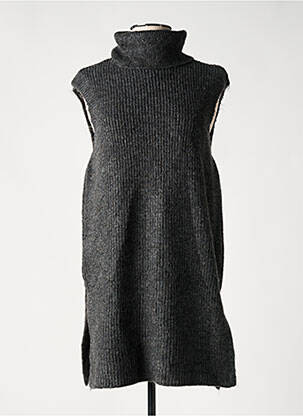 Pull col roulé gris ONLY femme