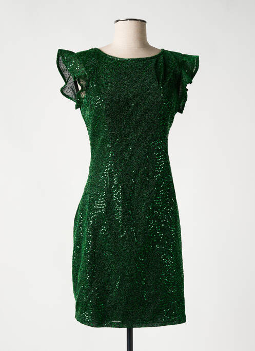 Robe courte vert ONLY pour femme