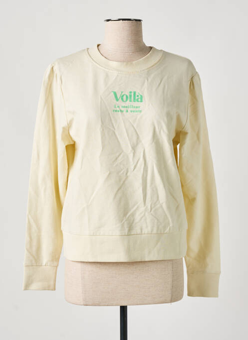 Sweat-shirt jaune MANGO pour femme