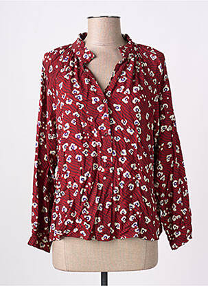 Chemisier rouge BELLITA femme