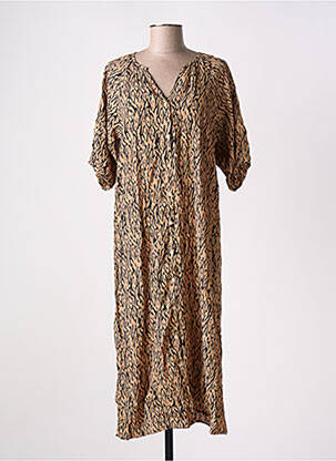 Robe mi-longue marron VERO MODA femme