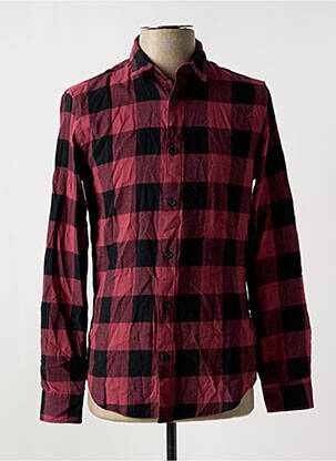 Chemise manches longues rouge ONLY&SONS homme