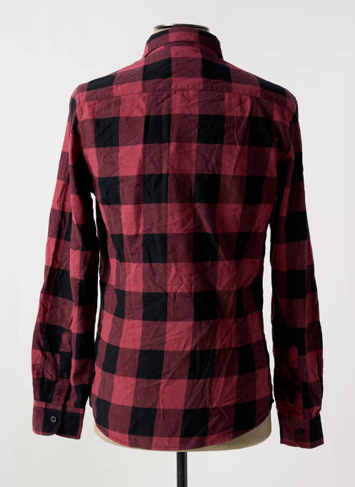 Chemise manches longues rouge ONLY&SONS pour homme