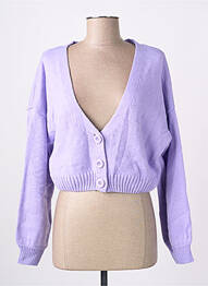 Gilet cache-cœur violet TALLY WEIJL femme