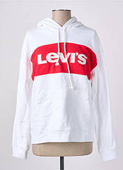 Sweat-shirt à capuche blanc LEVIS pour femme seconde vue