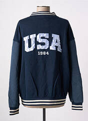 Gilet manches longues bleu SUBDUED pour femme seconde vue