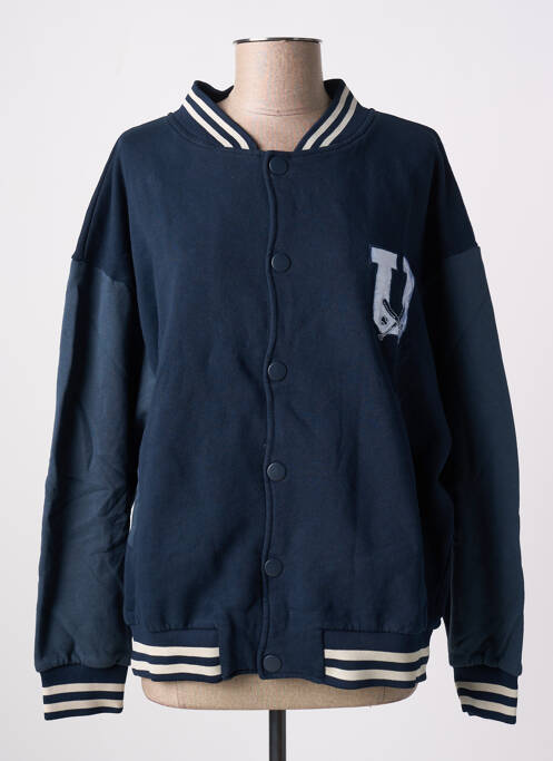 Gilet manches longues bleu SUBDUED pour femme