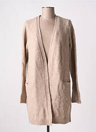 Gilet manches longues beige VILA femme