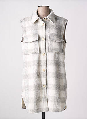 Gilet sans manche blanc OPUS femme
