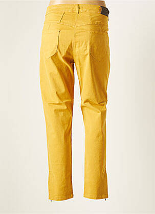 Pantalon 7/8 stretch taille normale jaune PAUL BRIAL femme