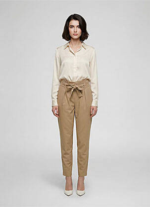 Pantalon chino marron ONLY femme