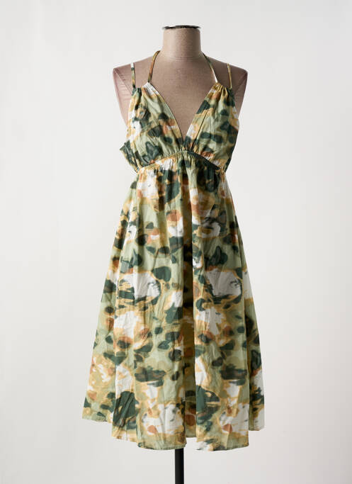 Robe mi-longue vert VERO MODA pour femme