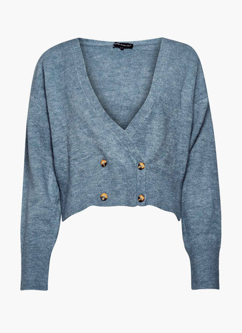 Gilet manches longues bleu ASTRID BLACK LABEL pour femme