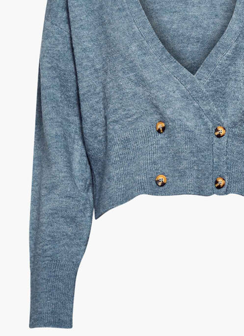 Gilet manches longues bleu ASTRID BLACK LABEL pour femme