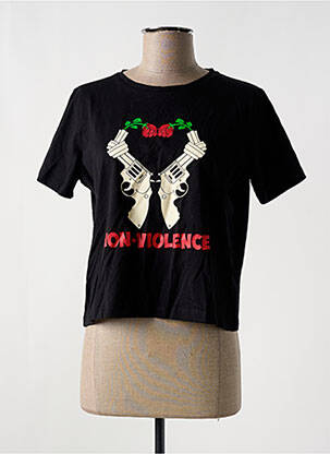 T-shirt noir CEMI femme
