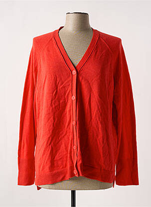 Gilet manches longues orange CECIL femme