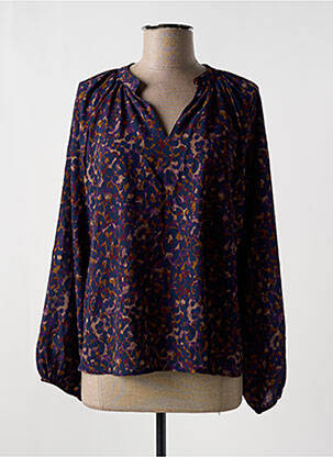 Chemisier bleu BELLITA femme