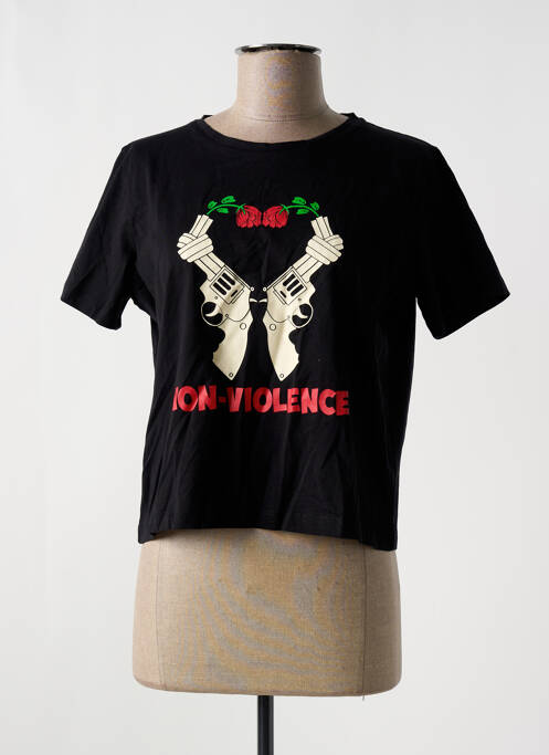 T-shirt noir CEMI pour femme