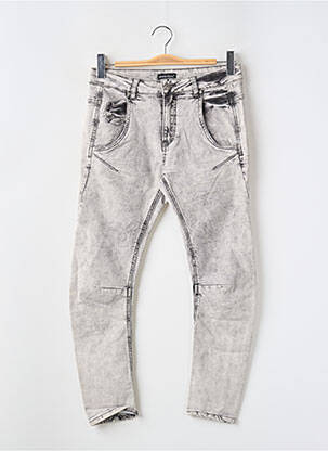 Jeans coupe slim gris ASTRID BLACK LABEL femme